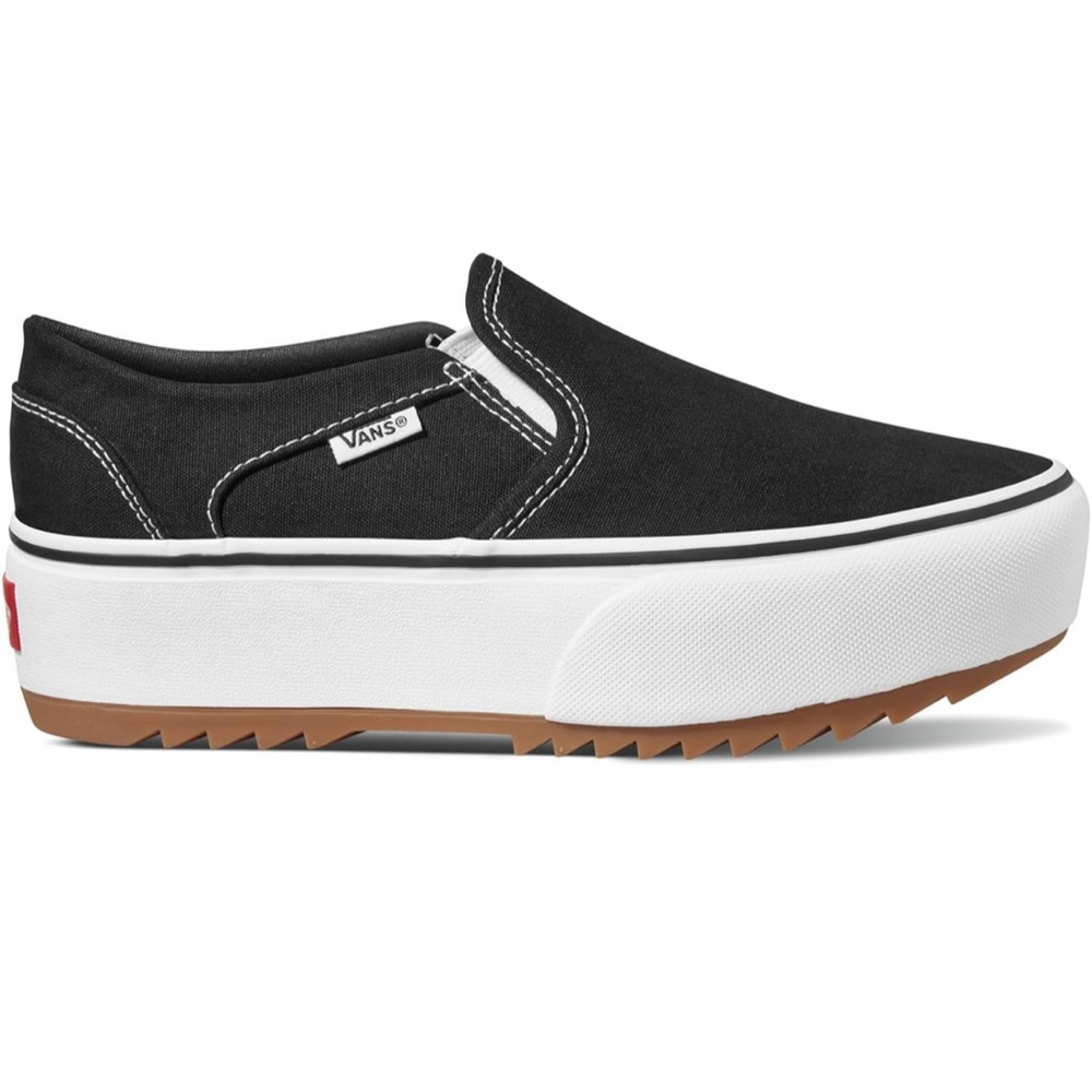 Vans Women's Black Slip-On Platform Shoes